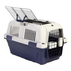 Nutra Pet Dog & Cat Carrier W/Open Grill Top (63 x 41 x 40 cm, Dark Blue)