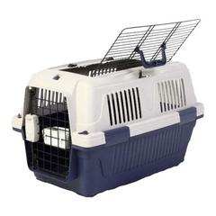 Nutra Pet Dog & Cat Carrier W/Open Grill Top (63 x 41 x 40 cm, Dark Blue)
