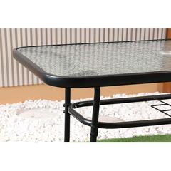 Vixen 4-Seater Metal & Fabric Garden Dining Set Pan Emirates
