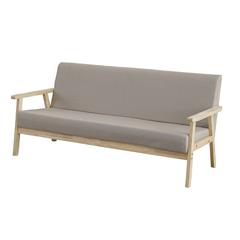 Parkence 3-Seater Fabric & Wood Sofa Pan Emirates