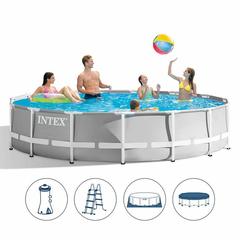 Intex Prism Frame Round Above Ground Pool (457 x 107 cm)