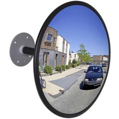 vidaXL Convex Traffic Mirror Acrylic Black 30 cm Indoor