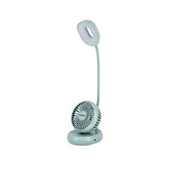 Olsenmark Rechargeable LED Desk Lamp W/Mini Fan, OMF1827