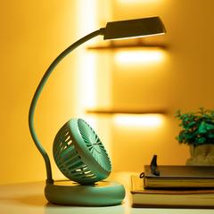 Olsenmark Rechargeable LED Desk Lamp W/Mini Fan, OMF1827