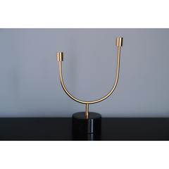 Pan Emirates Forks Metal Taper 2-Candle Holder (23 x 10 x 33 cm)