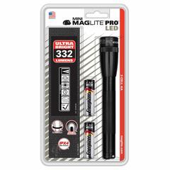Maglite Mini PRO 2-Cell AA LED Flashlight, SP2P01H (Black, 332 Lumen)