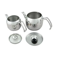 Hisar Mercury Stainless Steel Teapot Set