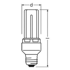 Osram Dulux Star E27 Light Bulb (20 W, Cool Daylight)