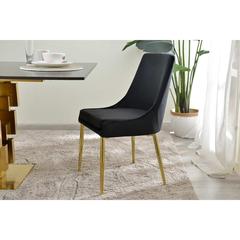 Pan Emirates Simba Velvet & Metal Dining Chair (51 x 58 x 86 cm)