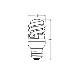 Osram Dulux E27 Twist CFL Bulb (12 W)