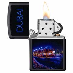 Zippo Dubai Dhow Cruise Windproof Lighter, CI412379 218 (Black Matte)