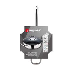 Bergner Gourmet Induction Stainless Steel Frypan W/Glass Lid (30 cm)