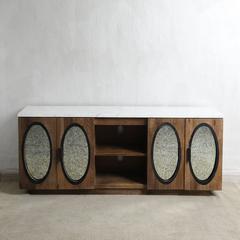Pan Emirates Akola Wood & Marble TV Unit