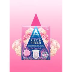 Astonish Fizz & Fresh Toilet Bowl Cleaner Tab W/Foam Action (Pink Peony Fresh, 8 Tablets)