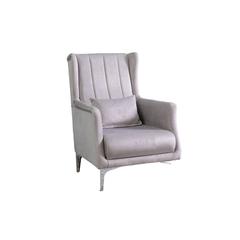 Emperor Single-Seater Velvet Fabric & Metal Sofa Pan Emirates
