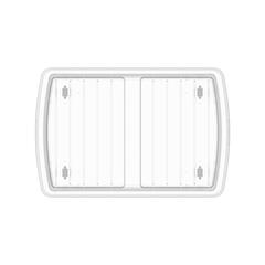 Cosmoplast Clear Plastic Underbed Storage Box W/Wheels & Lockable Lid (25 L, Transparent)