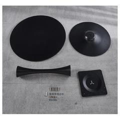 Yulan Veneer Coffee Table W/Metal Base