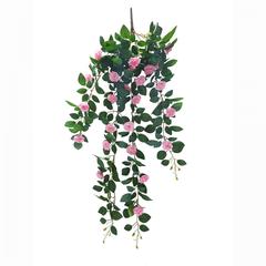 نبات صناعي معلق مع ورد 11 رأس (100 سم، أخضر)
