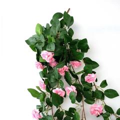 نبات صناعي معلق مع ورد 11 رأس (100 سم، أخضر)