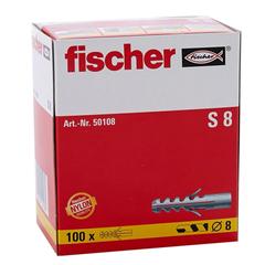Fischer Expansion S Plug (0.8 cm, Pack of 100)