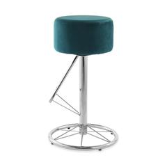 كرسي بار مرتفع من المعدن والقماش دانوب هوم رويس (45 × 45 × 77 سم)