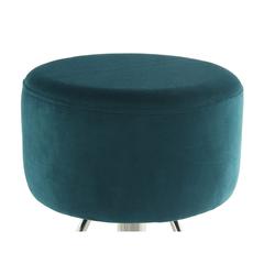 كرسي بار مرتفع من المعدن والقماش دانوب هوم رويس (45 × 45 × 77 سم)