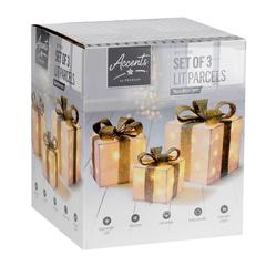 Premier Decorations Lights Parcels Set (3 Pc.)