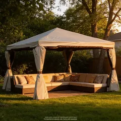 Two-Tone Aluminum Gazebo (3.6 m x 3.6 m)