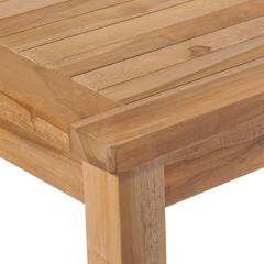 Solid Teak Wood Garden Table vidaXL (150 x 90 x 77 cm)