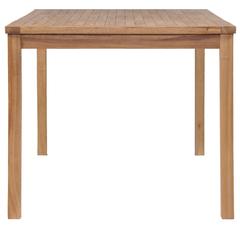 Solid Teak Wood Garden Table vidaXL (150 x 90 x 77 cm)