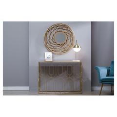Pan Emirates Klingler Metal & Glass Console Table (108 x 37 x 79 cm)