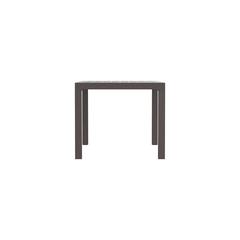 Cedargrain 6-Seater Plastic Outdoor Dining Table Cosmoplast (Dark Brown)