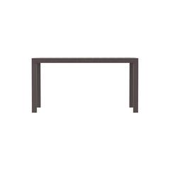 Cedargrain 6-Seater Plastic Outdoor Dining Table Cosmoplast (Dark Brown)