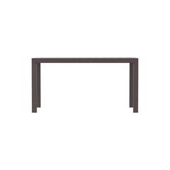 Cedargrain 6-Seater Plastic Outdoor Dining Table Cosmoplast (Dark Brown)