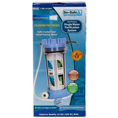 So Safe Counter Top Regular Water Purifier (Blue/Clear)