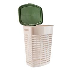 cleany genie Multi-Purpose Plastic Laundry Basket, 101-Green