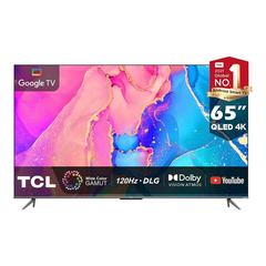 تلفزيون 65 بوصة QLED 4K مع مساعد جوجل 65C635 تي سي إل