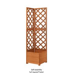 vidaXL Corner Trellis Planter 40x40x150 cm Solid Fir Wood