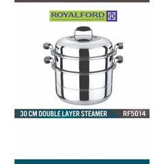 Royalford Stainless Steel 2-Tier Steamer Pot (9 L)