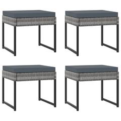 طقم سفرة حديقة بولي راتان 12 مقعدًا مع مقاعد ووسائد فيدا إكس إل (رمادي)