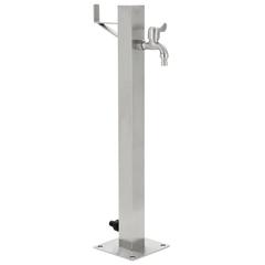 vidaXL Stainless Steel Square Garden Water Column (65 cm)