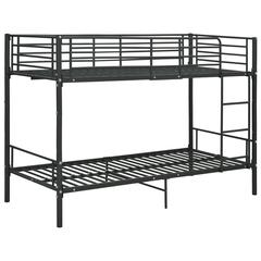 vidaXL Bunk Bed Black Metal 90x200 cm