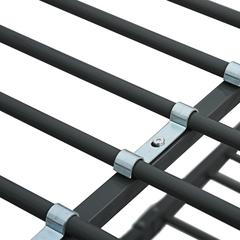 vidaXL Bunk Bed Black Metal 90x200 cm