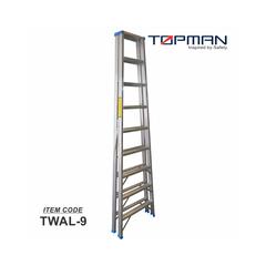 Topman Aluminum 9-Step Double Sided Ladder, Twal9 (228 x 61 x 13 cm)