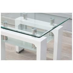 PAN Emirates Pollock Glass End Table W/Shelf (55 x 55 x 44 cm)