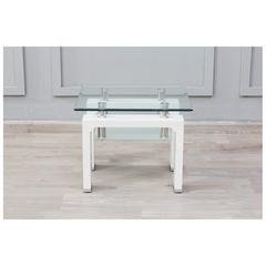PAN Emirates Pollock Glass End Table W/Shelf (55 x 55 x 44 cm)