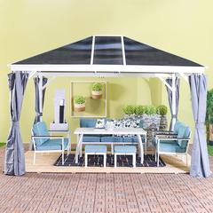 Veora Rectangle Steel Gazebo Danube Home (3 x 4 m)