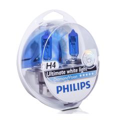 Philips H4 Diamond Vision Bulb (Pack of 2)