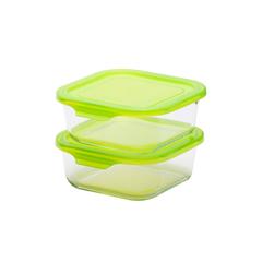 Buy Taliona Boro Pro Borosilicate Glass Food Container Set (800 ml ...