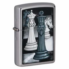 Zippo Chess Game Design Windproof Lighter, 49601 207 (Street Chrome)